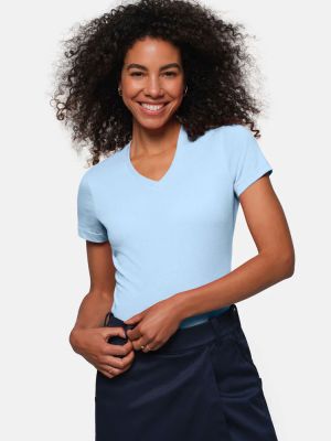 T-Shirt Damen Hellblau