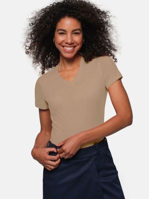 T-Shirt Damen Beige