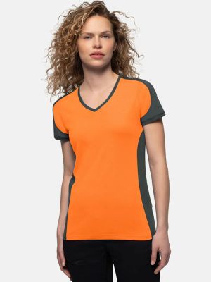 Womens Contrast Performance V-Shirt