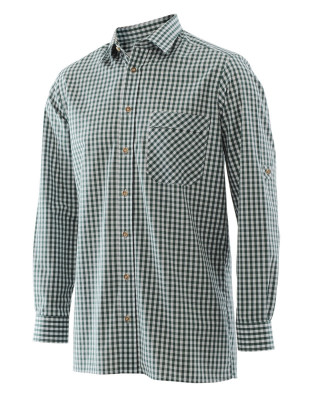 Trachtenhemd Grün kariert Herren