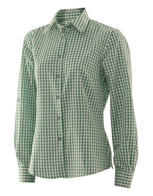 Trachtenbluse Grün kariert Damen