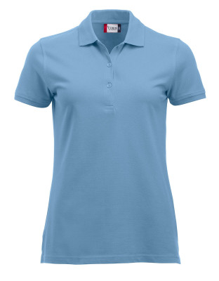 Günstige Poloshirts Damen Hellblau