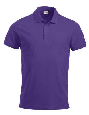 Herren Poloshirt in Lila aus Baumwolle, modern geschnitten, mit Knopfleiste und Kragen – ideal für Beruf und Freizeit