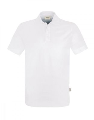 Weißes Stretch Poloshirt