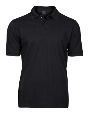 Poloshirt Herren Stretch Schwarz