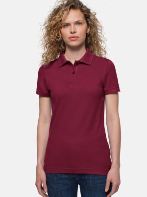 Damen Poloshirts von HAKRO Weinrot