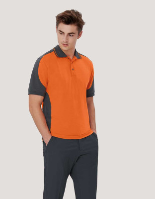 Mens Performance Polo Contrast