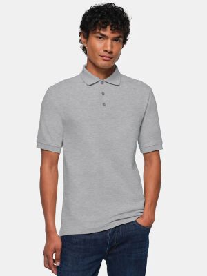 HAKRO Poloshirt Herren in Grau