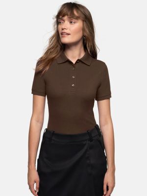 Polo Shirt Damen Braun