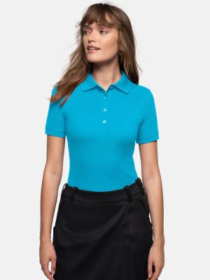 Polo Shirt Damen Petrol