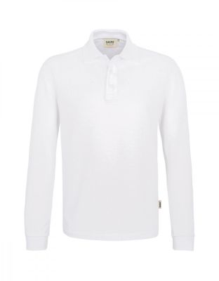 Langarm Poloshirt Herren Weiß