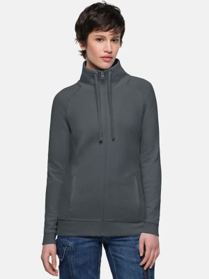 Sweatjacke Damen Grau