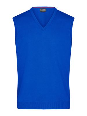 Strick Pullunder Herren in Blau mit V-Ausschnitt – klassisch, bequem und ideal für Beruf & Freizeit