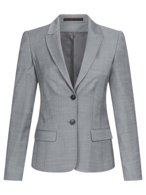 Hellgrauer Blazer für Damen mit modernem Schnitt – ideal für Business-Outfits und formelle Anlässe