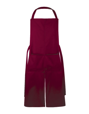 Latzschürze in Cherry Rot