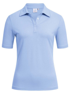 Damen Poloshirt Hellblau