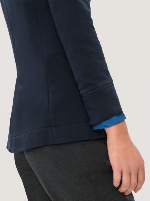 Damen Sweat Blazer in Dunkelblau – eleganter Business-Look aus weichem French Terry für Büro und Freizeit
