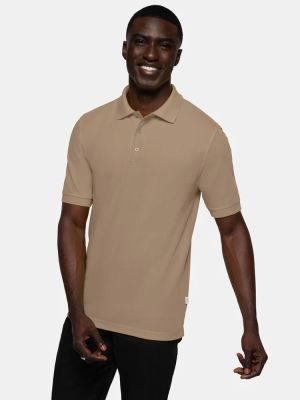 Polo Shirt Herren Beige