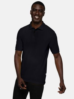 Polo Shirt Herren Schwarz