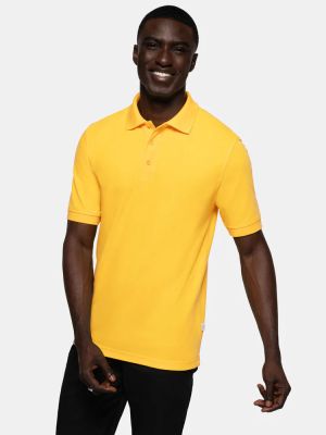 Polo Shirt Herren Gelb
