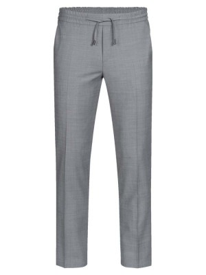 Herren Joggpants grau mit elastischem Bund und geradem Schnitt – bequem & stilvoll für Büro oder Freizeit