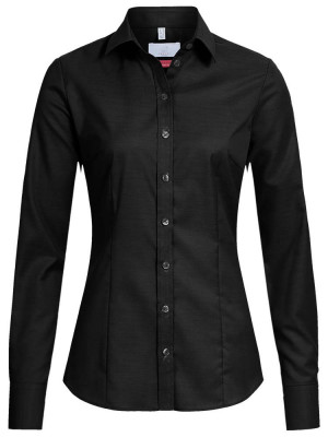 Schwarze Damen Bluse Slim Fit