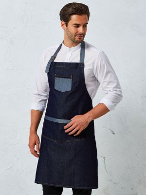 Latzschürze Kontrastfarben