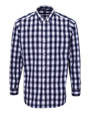 Herren Karohemd schwarz weiß