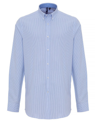 Hemd hellblau-weiß gestreift