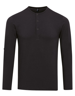 Langarmshirt Herren Schwarz