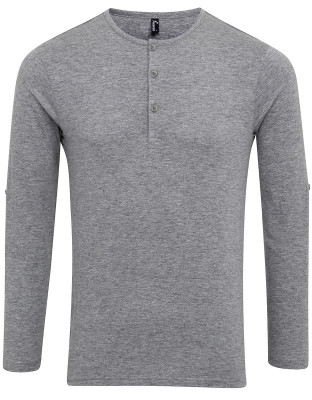 Langarmshirt Herren Grau