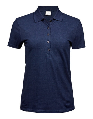 Polo Shirt Damen Jeansblau