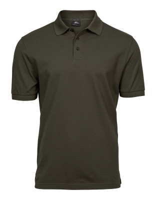 Poloshirt Herren Stretch Olivgrün