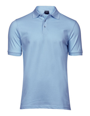 Poloshirt Herren Stretch Hellblau