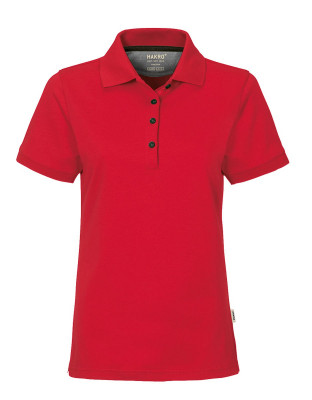 Rotes Polo Shirt Damen – atmungsaktiv, tailliert, funktional für Arbeit & Freizeit