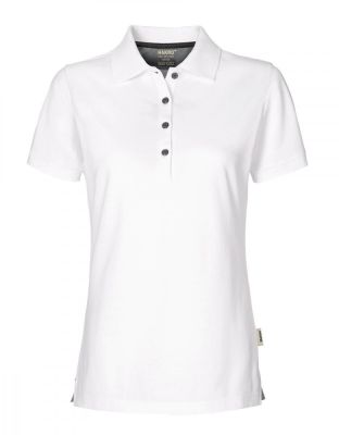 Damen Poloshirt Cotton-Tec in Royalblau, tailliert, mit Polokragen und Knopfleiste