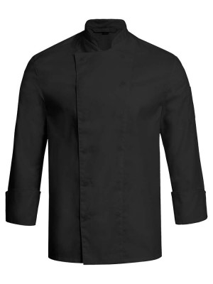 Kochjacke Herren Schwarz Langarm