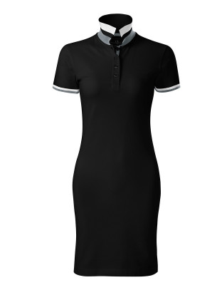 Elegantes Polokleid in Schwarz