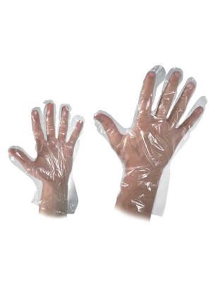 Einweghandschuhe Transparent | Verpackungseinheit mit 100 Stück