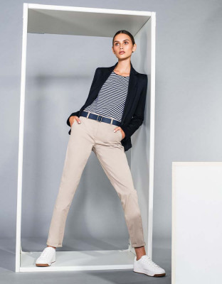 Damen Chino Hose Beige - klassischer Look von Daniel Hechter