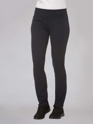 Schlupfhose Schwarz Damen mit Gummizug für Medizin, Pflege & Co.