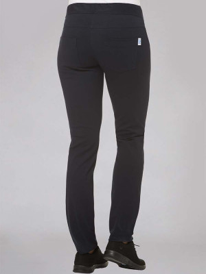 Schlupfhose Schwarz Damen mit Gummizug für Medizin, Pflege & Co.