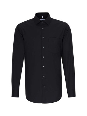 Seidensticker Herren Hemd Schwarz