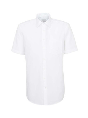 Herren Kurzarm Hemd Weiß