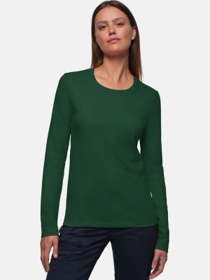 Damen Longsleeve Dunkelgrün