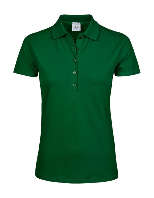Damen Stretch Poloshirt Grün