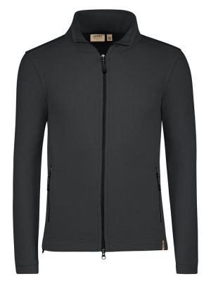Leichte Fleece Jacke Grau für Herren aus recyceltem Microfleece – ideal für Beruf und Freizeit