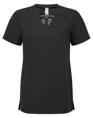 Stretch Kasack Damen Schwarz