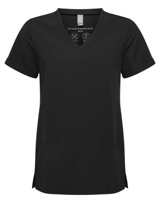 Stretch Kasack Damen Schwarz