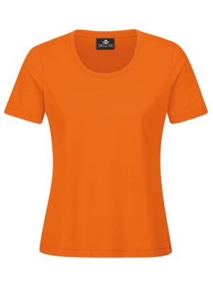 Oranges Damen T-Shirt mit Rundhals, tailliert, für Beruf & Freizeit